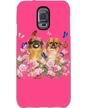 Load image into Gallery viewer, Pekingese With Peonies Gift For Dog Lovers Phone case
