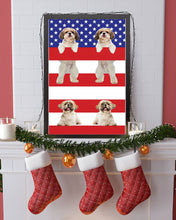 Load image into Gallery viewer, America USA FLag In My Heart Shih Tzu Gift For Dog Lovers Vertical Poster
