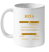 Load image into Gallery viewer, Rita Custom Name Gift A Warrior's Mentality With A Poet's Soul Mug
