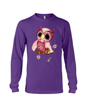 Load image into Gallery viewer, Lovely Tote Bag Owl Perchs On Branch Gift For Owl Lovers Unisex Long Sleeve
