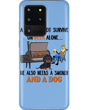 Load image into Gallery viewer, A Man Loves Beer And Dachshund Gift For Dog Lovers Phone case
