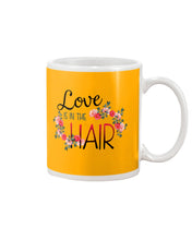 Load image into Gallery viewer, Love Is In The Hair Flower Gift For Women Mug
