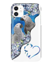 Load image into Gallery viewer, Magical Gray Couple African Parrot Gift For Bird Lovers Phone case
