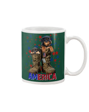 Load image into Gallery viewer, Rottweiler Shoes Armerican Army Gift For Dog Lovers Mug
