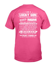 Load image into Gallery viewer, Gift For Lucky Son May Mom Loves Me So Much Guys Tee
