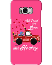 Load image into Gallery viewer, All I Need Are Love And Hockey Gift For Hockey Players Phone case
