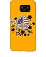Load image into Gallery viewer, Peace Sign Sunflower Birthday Gift For Girls Phone case
