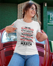 Load image into Gallery viewer, This Girl Has Fought A Thousand This Girl Was Born In March Ladies Tee
