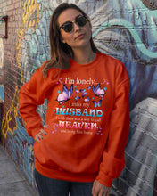 Load image into Gallery viewer, I'm Lonely I Miss My Husband Butterfly Gift For Lover Sweatshirt
