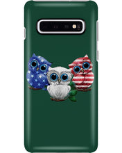 Load image into Gallery viewer, Lovely Phone Case Three Owl With US Flag Gift For Owl Lovers Phone case

