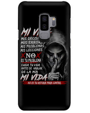 Load image into Gallery viewer, Mi Vida Mis Decidiones Mis Errores Mis Problems Mis Leciones Phone case
