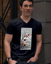 Load image into Gallery viewer, Siamese Cat Red Cardinals Those We Love Guys V-Neck
