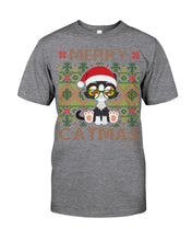 Load image into Gallery viewer, Merry Catmas Cute Funny Gifts Guys Tee
