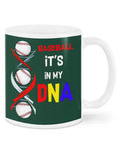 Load image into Gallery viewer, Baseball Be My DNA Gift For Sport Lovers Mug
