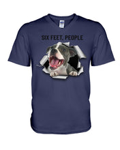 Load image into Gallery viewer, Pitbull Six Feet People Gift For Pitbull Lovers Guys V-Neck
