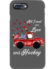 Load image into Gallery viewer, All I Need Are Love And Hockey Gift For Hockey Players Phone case
