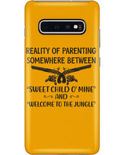 Load image into Gallery viewer, Reality Of Parenting Somewhere Between Sweer Child O' Mine Phone case
