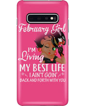 Load image into Gallery viewer, Betty Boop February Girl Living My Best Life Birthday Meaningful Gift Phone case

