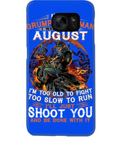 Load image into Gallery viewer, August Grumpy Old Man Will Just Shoot You For Birthday Gift Phone case
