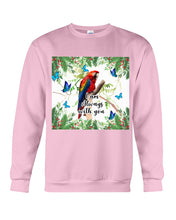 Load image into Gallery viewer, Scarlet Macaw With Butterflies I Am Always With You Gift For Lover Sweatshirt
