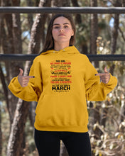 Load image into Gallery viewer, This Girl Has Fought A Thousand This Girl Was Born In March Hoodie
