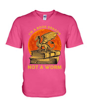 Load image into Gallery viewer, I'm A Book Dragon Not A Worm Gift For Dragon Lovers Guys V-Neck
