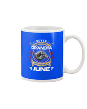 Load image into Gallery viewer, Never Underestimate   A June  Grandpa Trending For Birthday Gift Mug
