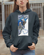 Load image into Gallery viewer, Magical Gray Couple African Parrot Gift For Bird Lovers Hoodie
