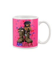 Load image into Gallery viewer, Rottweiler Shoes Armerican Army Gift For Dog Lovers Mug
