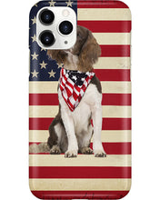 Load image into Gallery viewer, Lovely Phone Case With US Flag Gift For Spaniel Lovers Phone case
