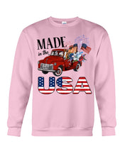 Load image into Gallery viewer, Horse Made In The America Red Car Gift For Horse Lovers Sweatshirt
