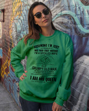 Load image into Gallery viewer, A Spoiled Wife Of An October Grumpy Old Man Birthday Meaningful Gift Sweatshirt
