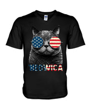 Load image into Gallery viewer, Meowica Funny Cute Gifts Guys V-Neck

