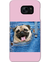 Load image into Gallery viewer, baby Pug In Denim Pocket Gift For Dog Lovers Phone case

