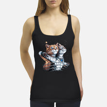 Load image into Gallery viewer, Vintage Funny Cat Love Trending Gift For Cat Lovers Ladies Flowy Tank

