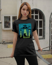 Load image into Gallery viewer, UFA Dinosaur T Rex Sky Full Of Stars Guys Tee
