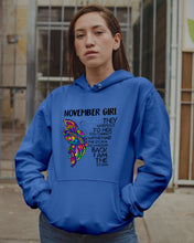 Load image into Gallery viewer, Birthday Gift For November Girl They Whispered To Her You Cannot Withstand The Storm Hoodie
