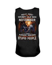 Load image into Gallery viewer, Walk Away I Am A Grumpy Old Man Who Was Born In November Birthday Gift Unisex Tank Top
