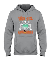 Load image into Gallery viewer, This Girl Loves Halloween Gift For Girls Hoodie
