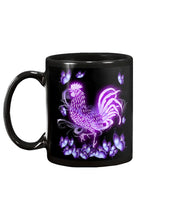 Load image into Gallery viewer, Chicken Purple Butterflies Gift For Chicken Lovers Mug

