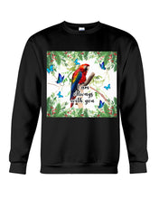 Load image into Gallery viewer, Scarlet Macaw With Butterflies I Am Always With You Gift For Lover Sweatshirt
