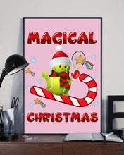 Load image into Gallery viewer, Tennis Players Magical Christmas Snowman Gift For Women Vertical Poster
