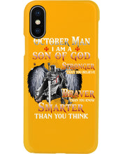Load image into Gallery viewer, October Man Son Of God Birthday Meaningful Gift For Men Phone case
