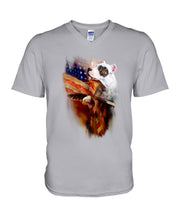 Load image into Gallery viewer, Dogo Argentino American Wings Gift For Dog Lovers Guys V-Neck
