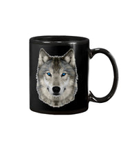Load image into Gallery viewer, Wolf's Face Simple  Unique Custom Design For Animal Lovers Mug
