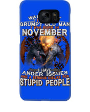 Load image into Gallery viewer, Walk Away I Am A Grumpy Old Man Who Was Born In November Birthday Gift Phone case
