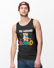 Load image into Gallery viewer, Vintage Funny My Weekend Booked Gift For Book Lovers Unisex Tank Top
