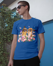 Load image into Gallery viewer, Pekingese With Peonies Gift For Dog Lovers Guys Tee
