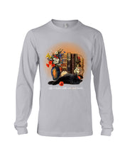 Load image into Gallery viewer, Black Cat Life Is Better With Books Gift For Cat Lovers Unisex Long Sleeve
