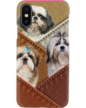 Load image into Gallery viewer, Three Cute Shih Tzu In Bag Gift For Dog Lovers Phone case
